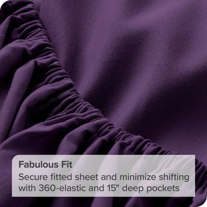 Bare Home 2-Pack Microfiber Fitted Bottom Sheets