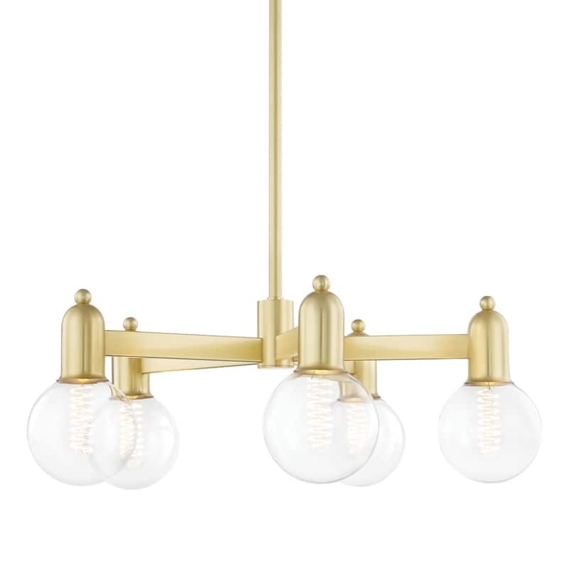 Crafted Lighting AGB Five Light Chandelier Bryce - Exact Size