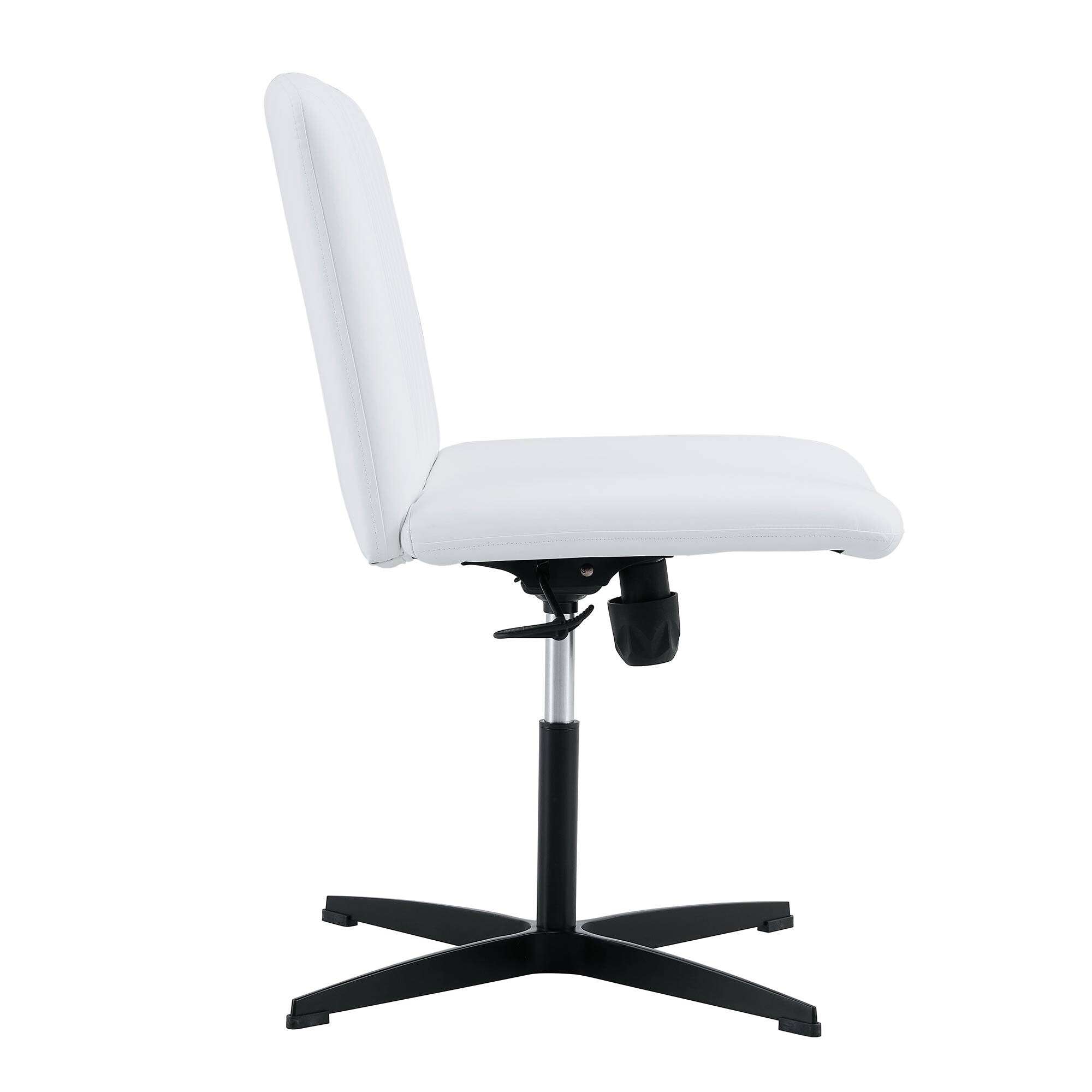 White desk hotsell chair no wheels