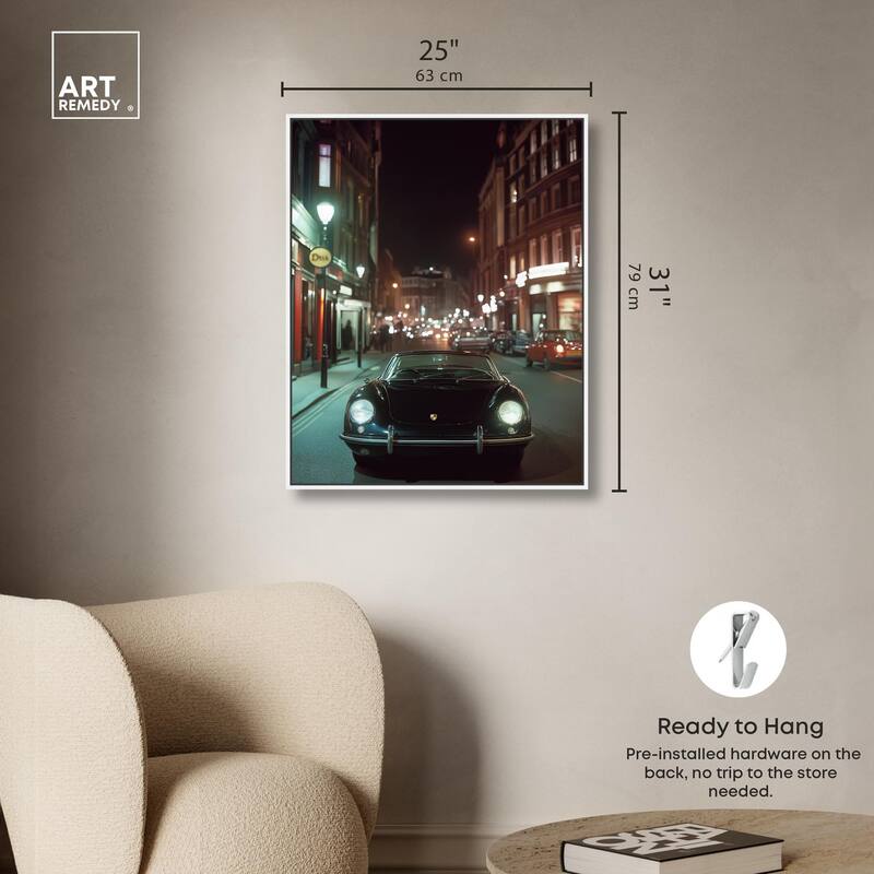 Night Roadster Canvas by Art Remedy