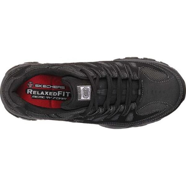Shop Black Friday Deals On Skechers Men S Work Relaxed Fit Crankton Steel Toe Shoe Black Charcoal Overstock 10483207