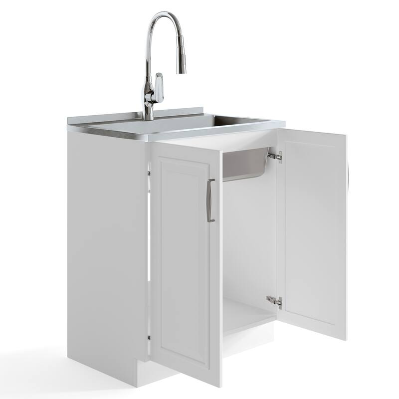 WYNDENHALL Gregg 20-inch Utility Sink & Cabinet