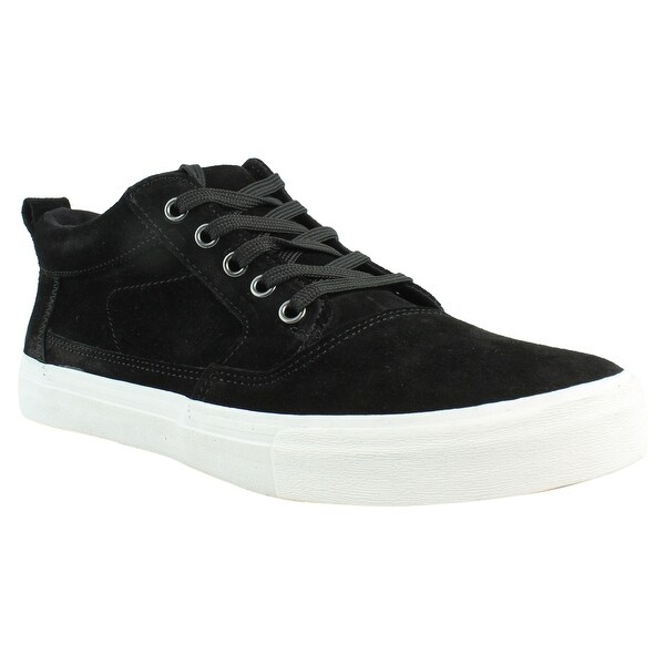 Shop TOMS Mens Valdez-Mids BlackSuede Tennis Shoes Size 8 ...