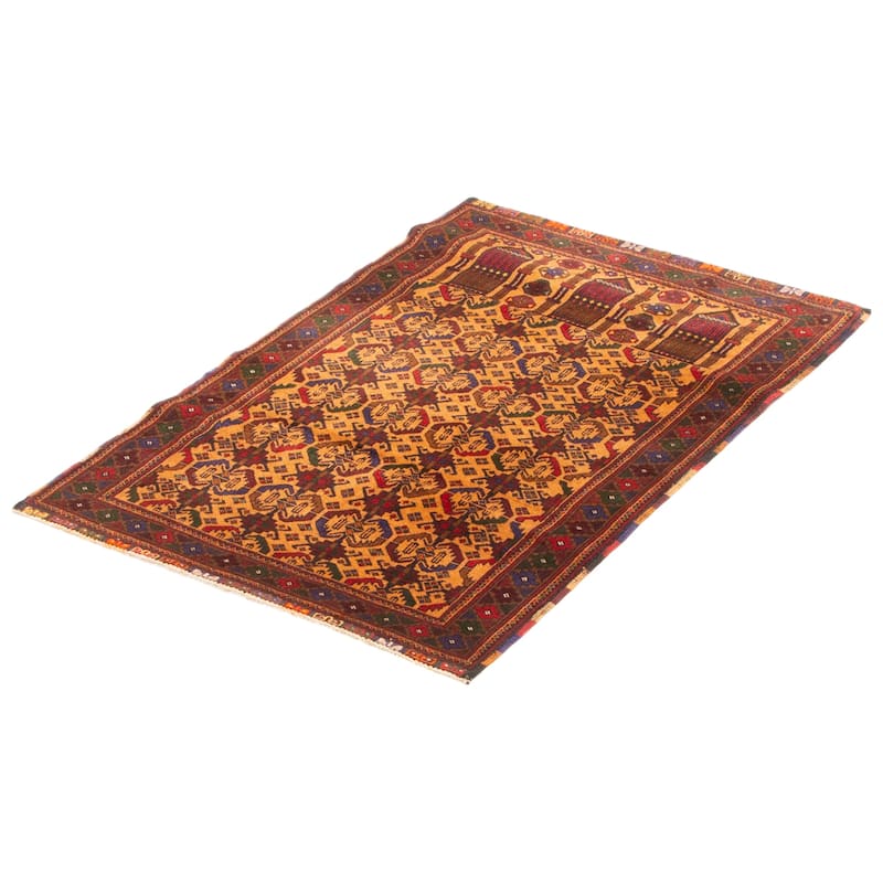 Teimani Brown Rug 2'10" x 4'3" - 2'10 x 4'3