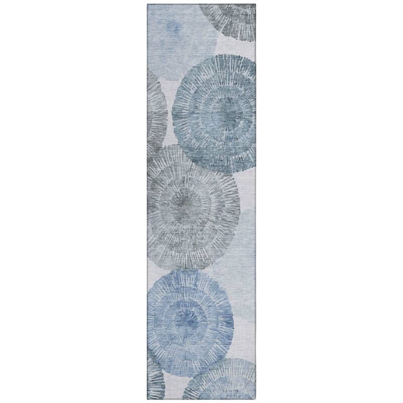 Machine Washable Indoor/ Outdoor Contemporary Devaughn Chantille Rug