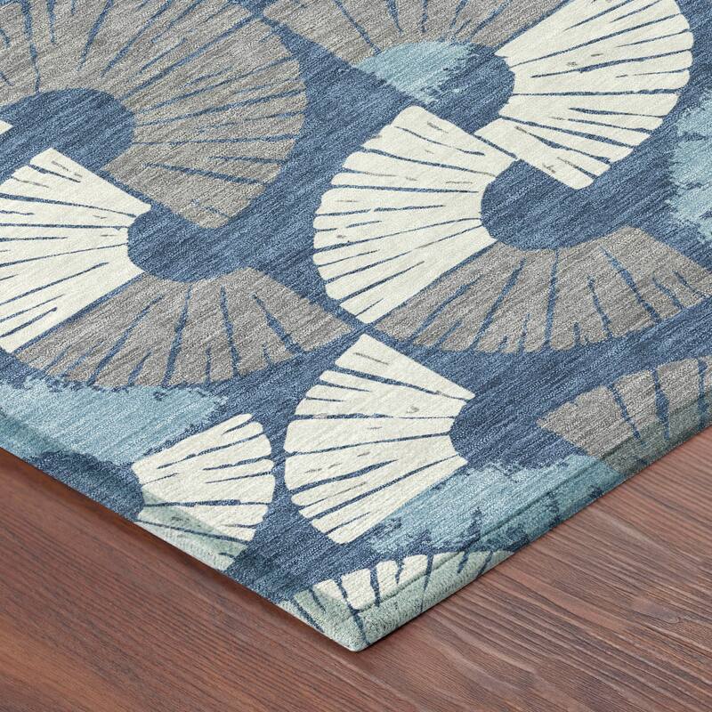 Machine Washable Indoor/ Outdoor Modern Jay Chantille Rug