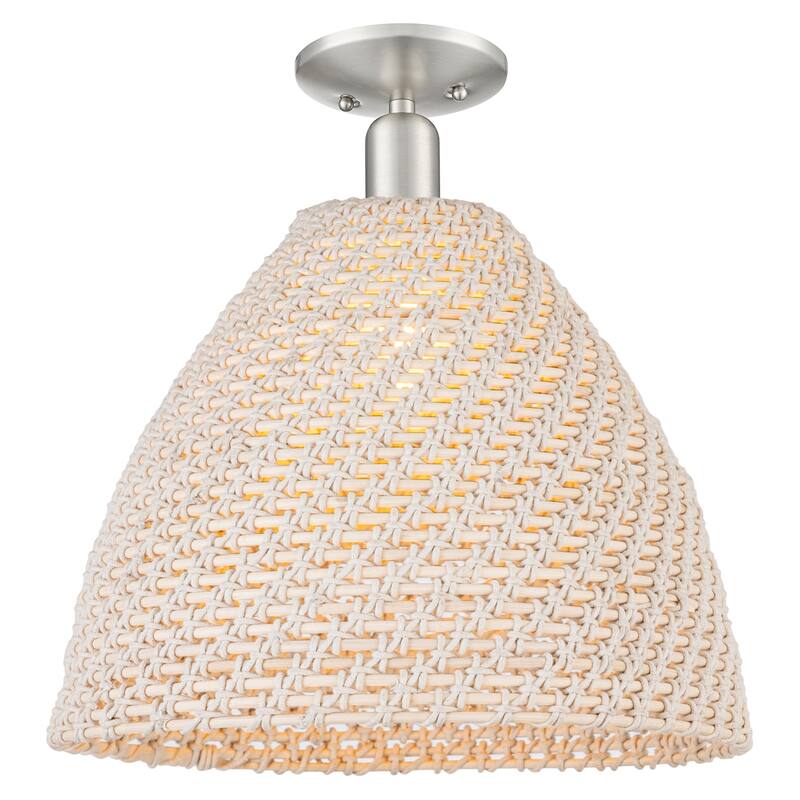Innovations Lighting 716-1C-NBD-16-NAT Natural Ballston Dome 16" Wide - Brushed Satin Nickel