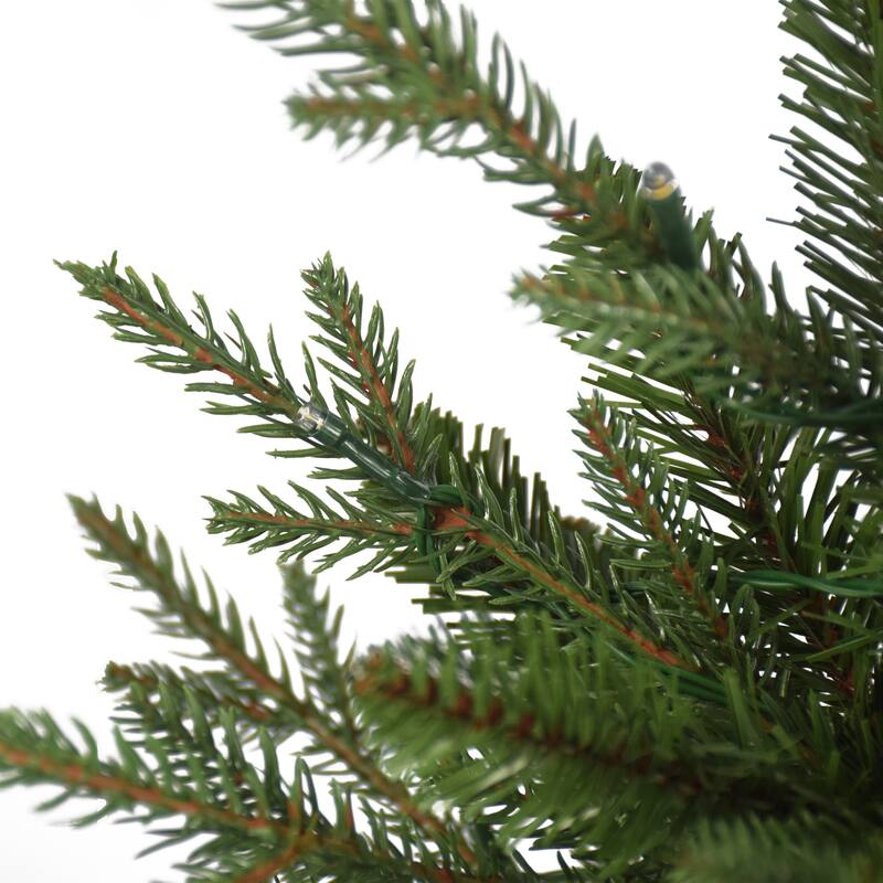 Puleo International 2 ft. Pre-Lit Battery-Operated Potted Tree