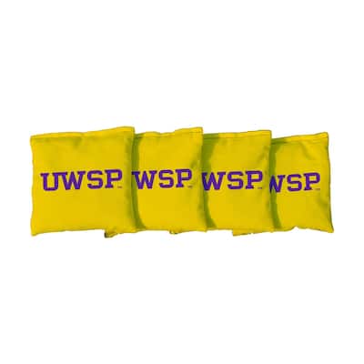 Wisconsin Stevens Point Pointers Yellow Cornhole Bags