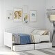 preview thumbnail 44 of 84, Arched Backrest Daybed Wood Slat Support Sofa Bed with 2 Drawers or Trundle Bed, Classic Twin Daybed Frame
