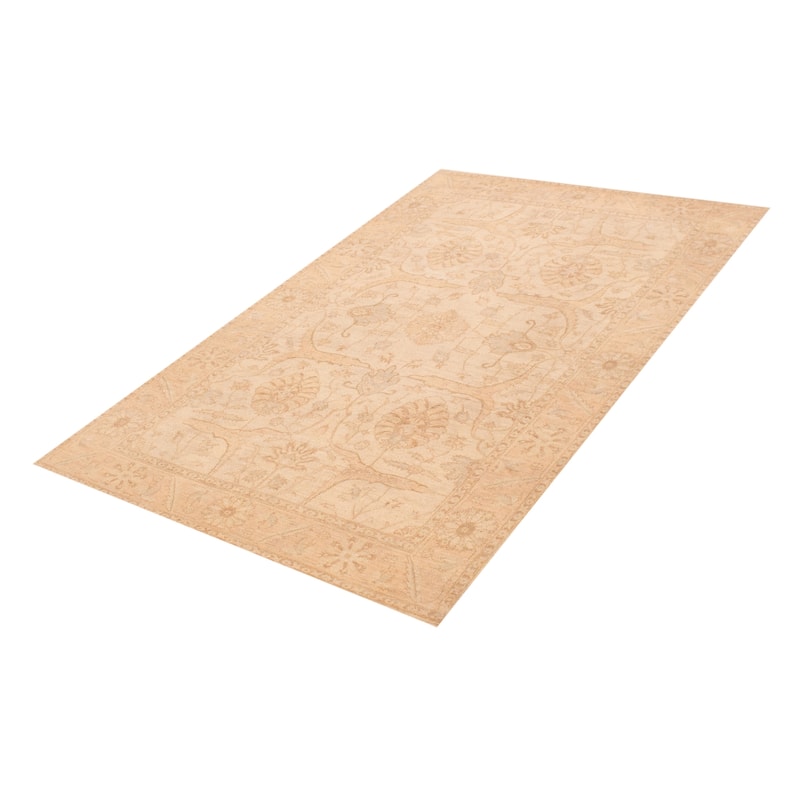 ECARPETGALLERY Hand-knotted Chobi Finest Cream Wool Rug - 5'9 x 9'0