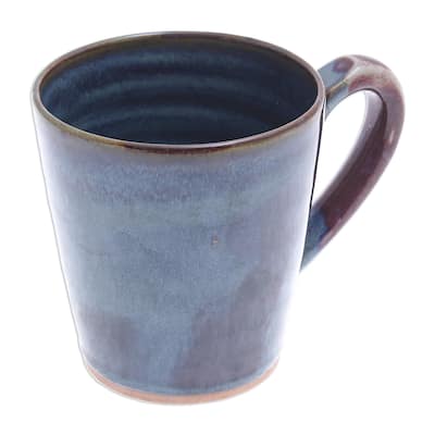 Novica Handmade Shoreline Ceramic Mug