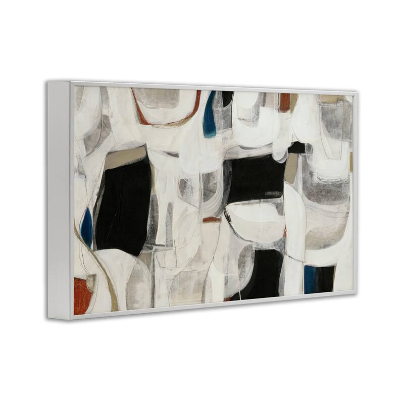 Stupell Dynamic Earthy Shapes Framed Giclee Art Design By Kippi Leonard