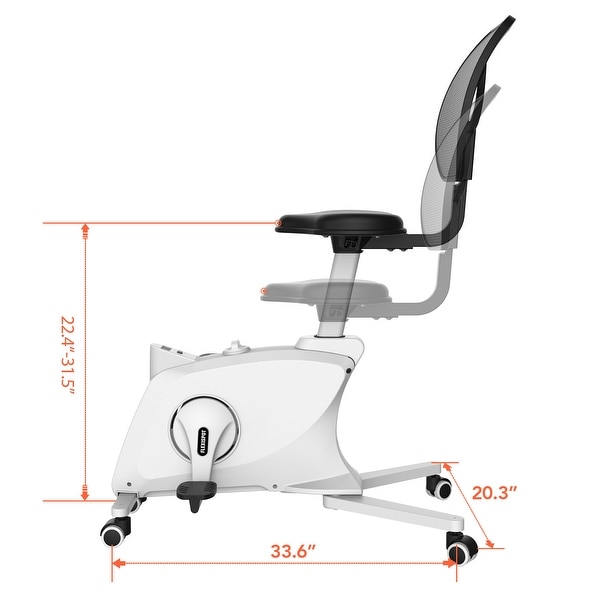 FlexiSpot Adjustable Exercise Chair Sit2Go 2-in-1 Fitness Chair Desk Bike Home Office Chair Cycle Exercise Bike
