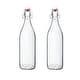 preview thumbnail 11 of 9, Bormioli Rocco Set of 2 Giara Glass Bottles with Leak Proof Lid