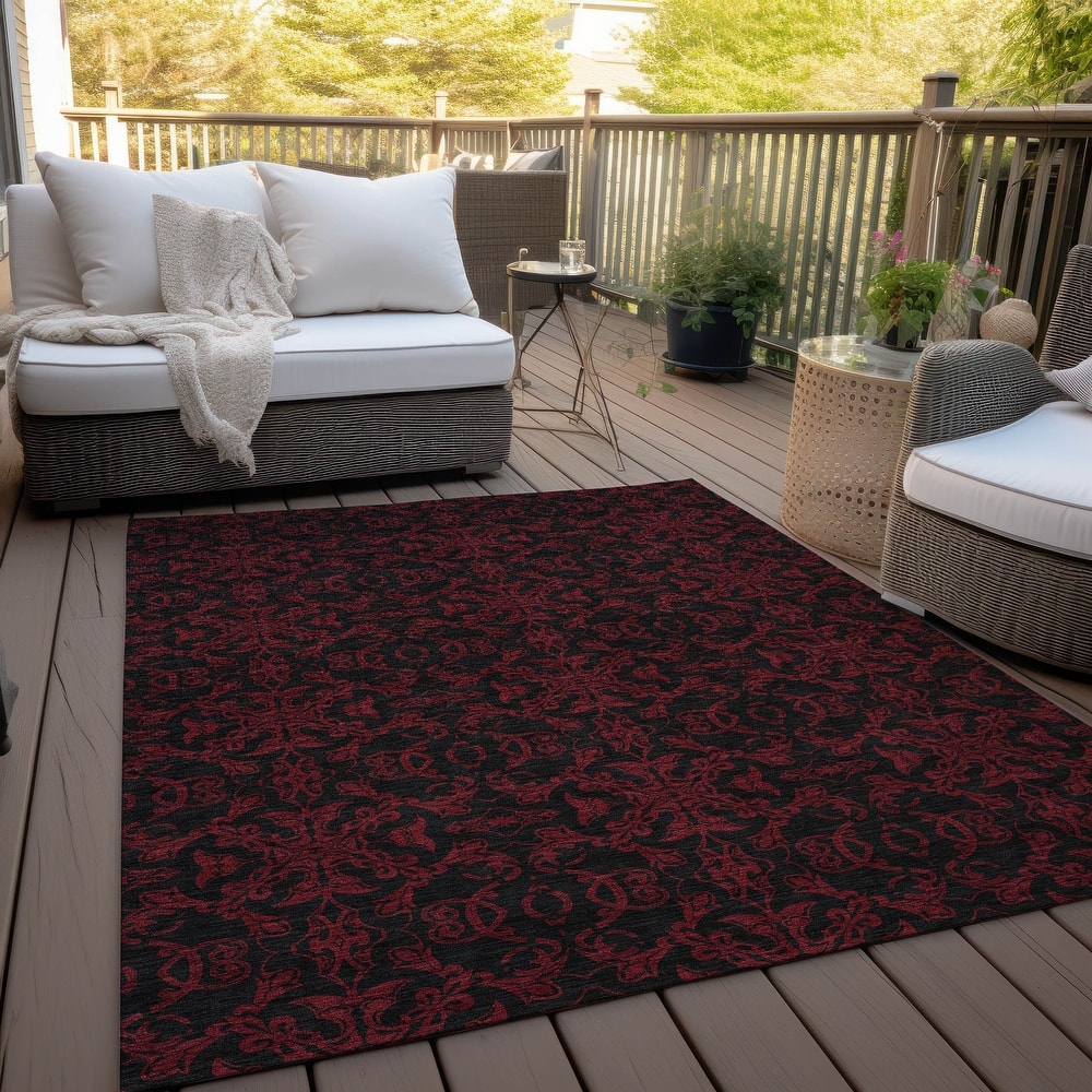 Machine Washable Indoor/ Outdoor Chantille Traditional Medallions Rug