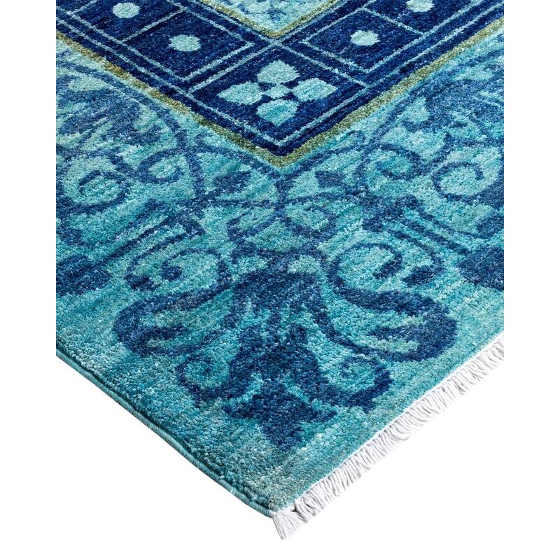 Contemporary Overdyed Wool Hand Knotted Area Rug - 9' 2" x 11' 5"