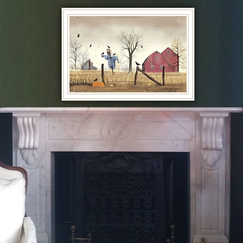 Framed Wall Art - After the Harvest, White Frame
