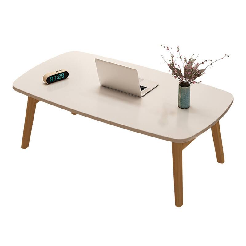 Folding Coffee Table, Collapsible Wooden Mini Desk, Multifunctional Foldable Coffee Tables For Small Spaces, Study - White