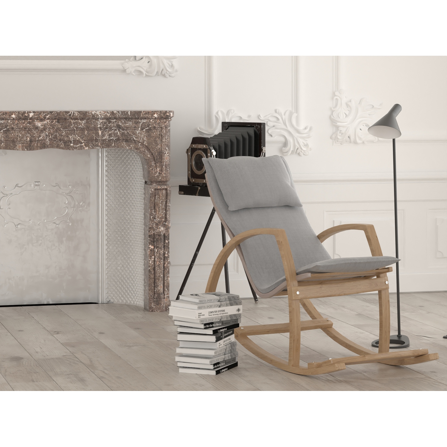 Short rocking outlet chair