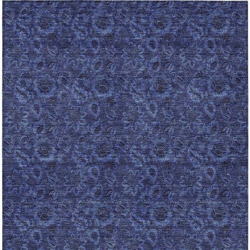 HomeRoots Floral Transitional Rectangle Outdoor Rug