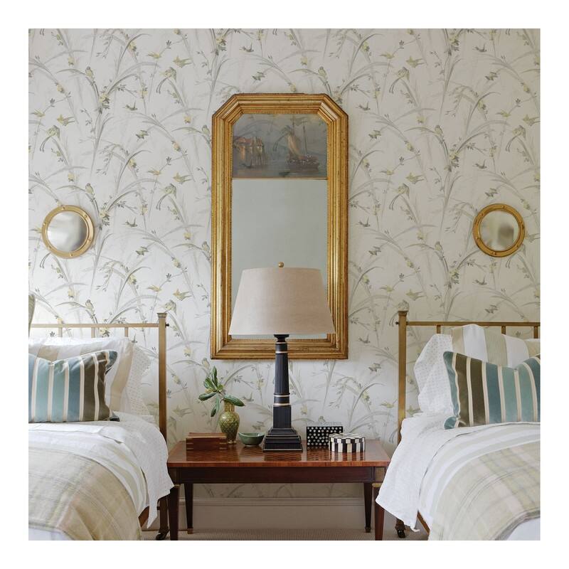 Chesapeake Meadowlark Yellow Botanical Wallpaper - 20.5 x 396 x 0.025