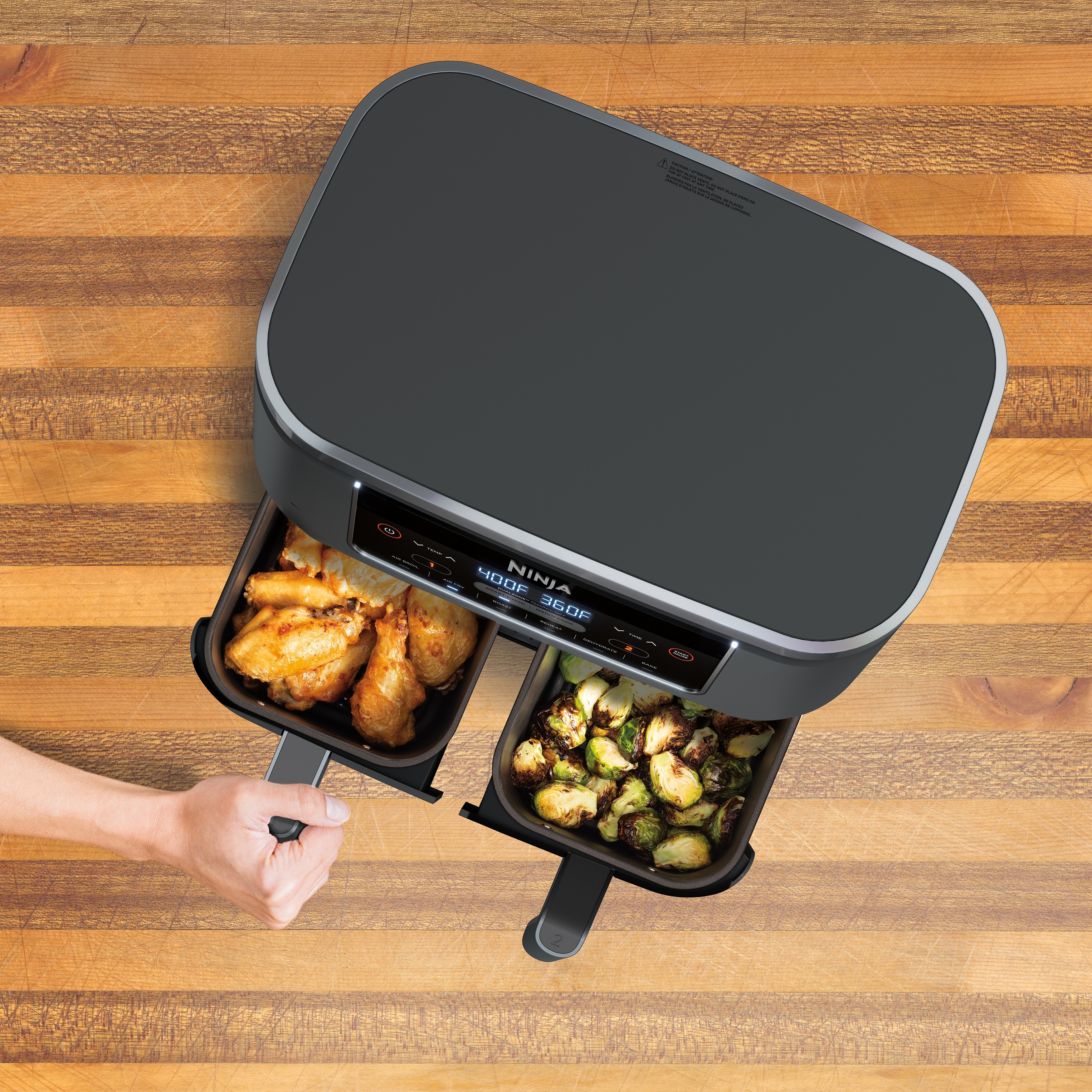 Ninja Foodi 6qt 5-in-1 2-basket Air Fryer With Dualzone Technology