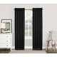 preview thumbnail 74 of 83, Sun Zero Hayden Energy Saving Blackout Rod Pocket Curtain Panel, Single Panel