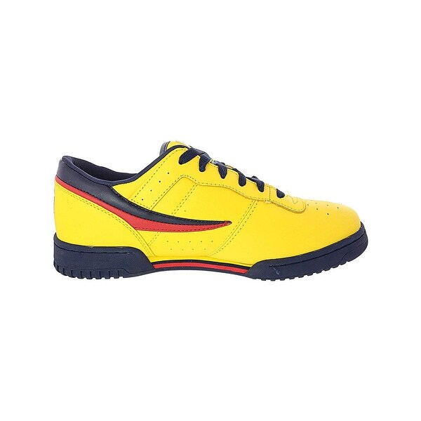 yellow fila sneakers mens