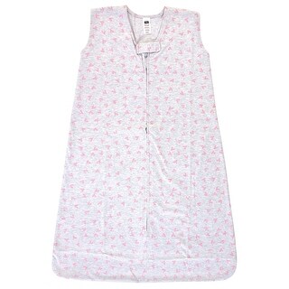 Hudson Baby Infant Girl Cotton Sleeveless Wearable Sleeping Bag, Sack, Blanket, Hearts