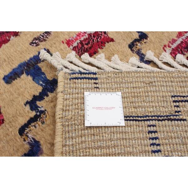 Bedroom Hand-Knotted Wool Rug 339455 Pak Finest Marrakesh Moroccan Brown Rug 8'10 x 12'4 eCarpet Gallery Large Area Rug for Living Room Bedroom Hand-Knotted Wool Rug 339455 Pak Finest Marrakesh Moroccan Brown Rug 8'10 x 12'4 eCarpet Gallery Large Area Rug for Living Room
