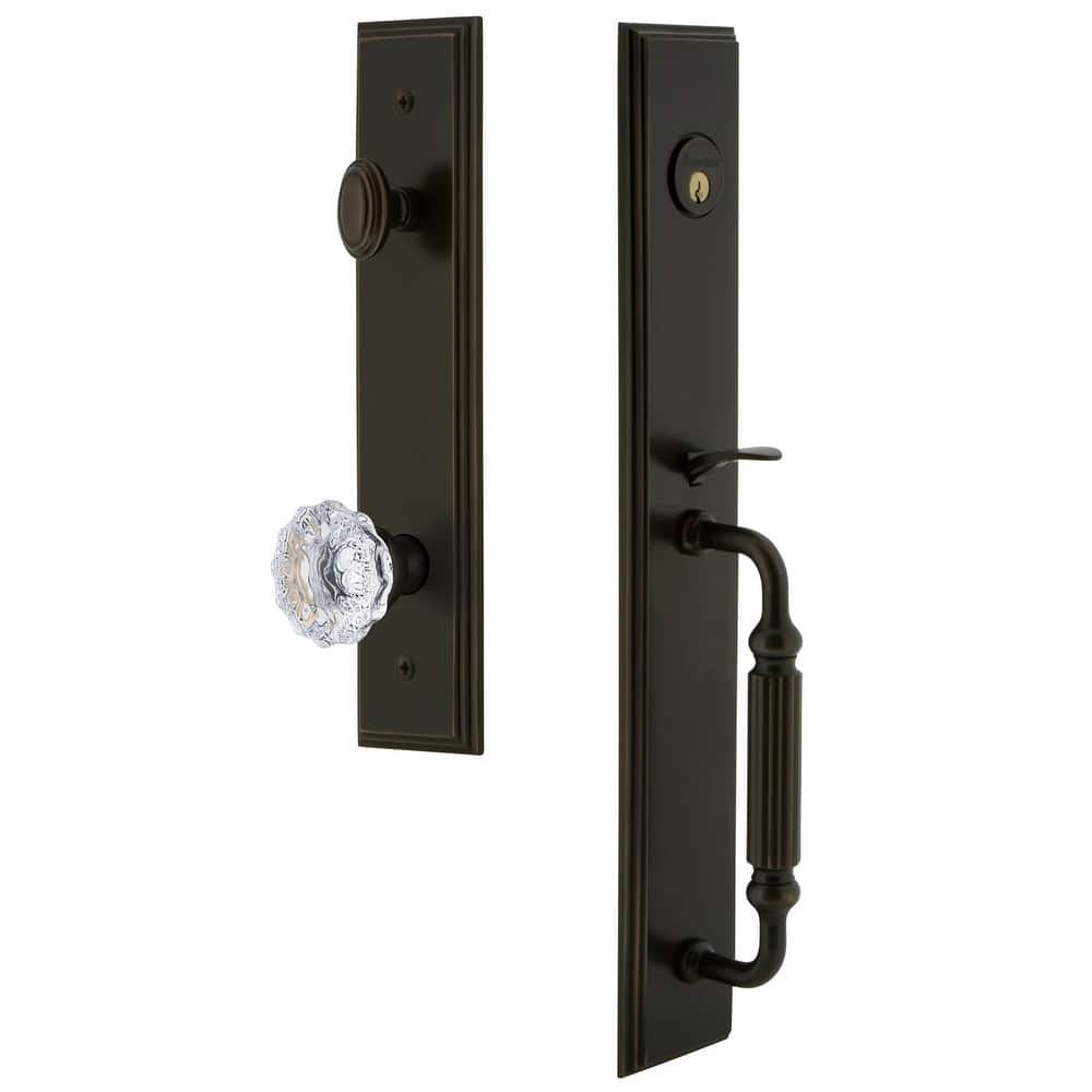 Grandeur Carre Solid Brass Rose Keyed Entry Single Cylinder Full Plate