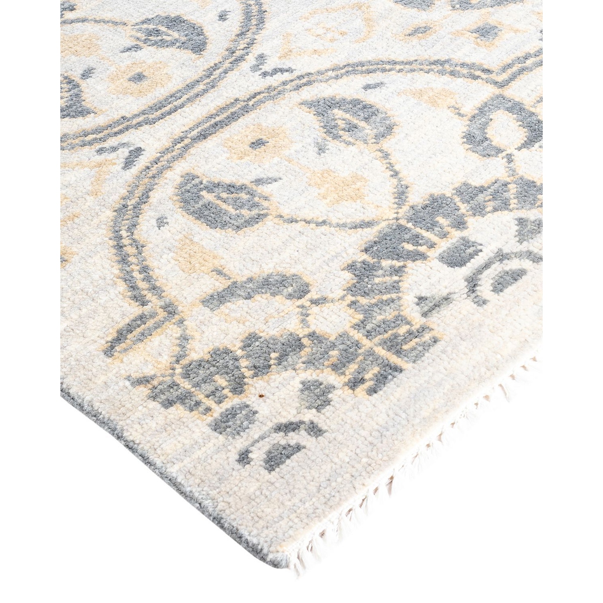 Modern One-of-a-Kind Handmade Area Rug - Gray, 8' 1" x 9' 10" - 8' 1" x 9' 10"