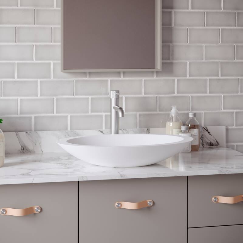 Karran Tryst KBF462 Single-Handle Single Hole Vessel Bathroom Faucet with Matching Pop-up Drain