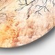 preview thumbnail 2 of 8, Designart 'Surrealistic trees with red sun' Oversized Modern Wall CLock