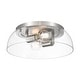 preview thumbnail 5 of 9, Golden Lighting 3602-14 CLR Duncan 2 Light 14" Wide Flush Mount