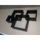 Danya B Espresso Intersecting Cube Shelves