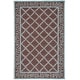 preview thumbnail 85 of 105, SAFAVIEH Handmade Chelsea Kimber Trellis French Country Wool Rug 3'9" x 5'9" - Brown/Blue - Rectangle