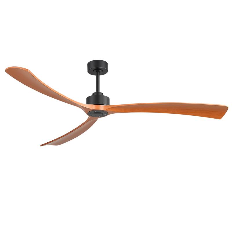 72" Large Modern ABS 3-Blade Ceiling Fan No Light with Remote