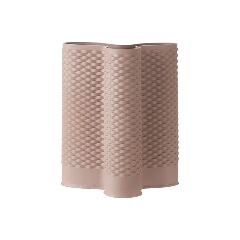 Rattan Style Ceramic Vase - 12"