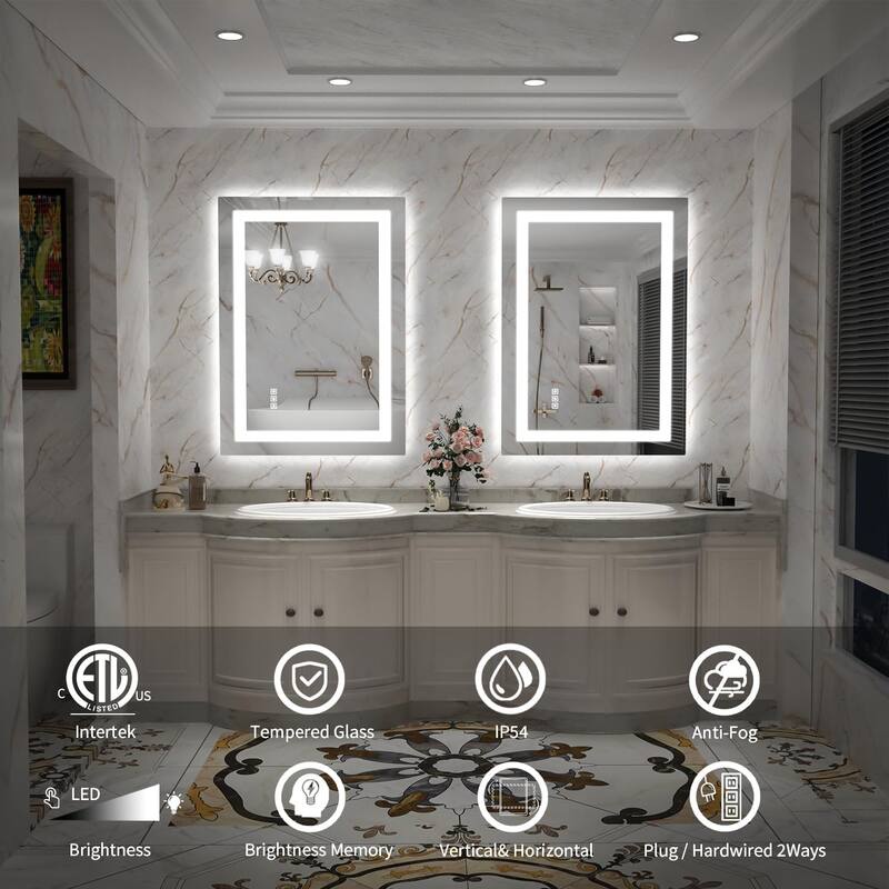 LED Mirror Backlit Front Lighted Bathroom Vanity Mirror