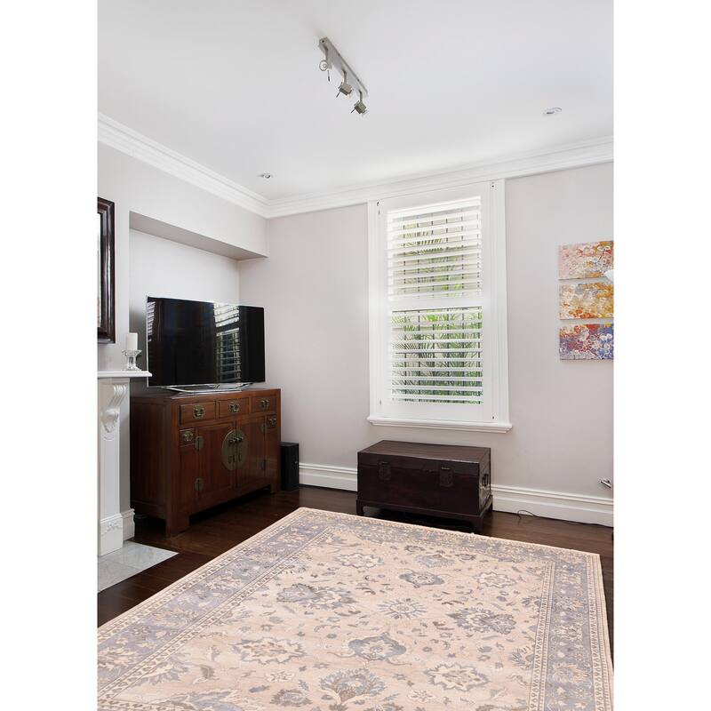 ECARPETGALLERY Hand-knotted Jamshidpour Taupe Wool Rug - 7'11 x 9'10