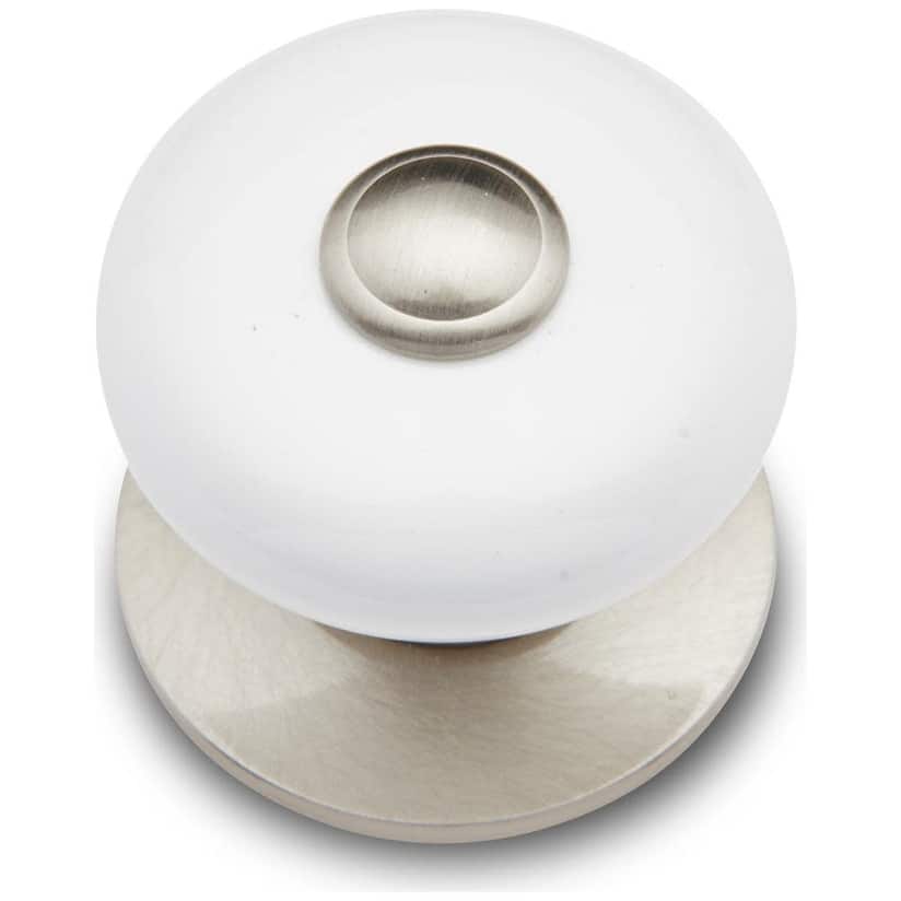 Option Satin Nickel / White