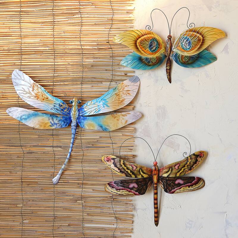 Dragonfly Wall Decor Peacock