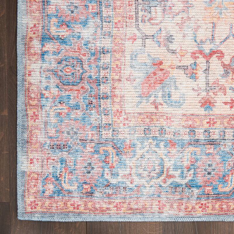 57 Grand by Nicole Curtis Vintage Medallion Machine Washable Area Rug
