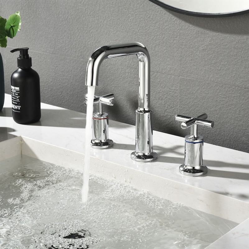 Widespread Bathroom Sink Faucet Double Handle Bathroom Sink Faucet