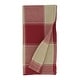 preview thumbnail 3 of 8, Stitched Design Plaid Table Napkins (Set of 4) - 20"x20"