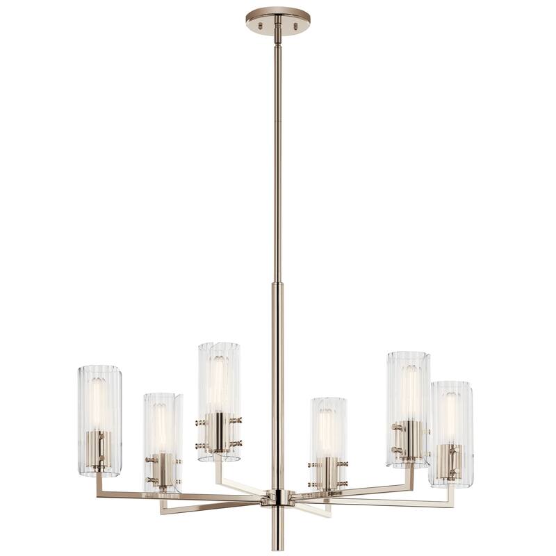Kichler Lighting Velestino Chandelier - Polished Nickel - 30.25 in
