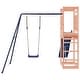 preview thumbnail 6 of 18, vidaXL Swing Set Outdoor Backyard Wooden Playground Equipment for Kids Age 3-8