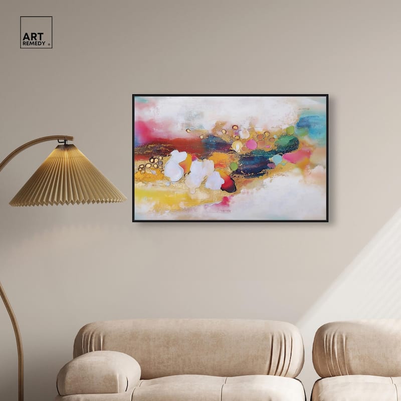 Vibrant Dabs I Canvas by Art Remedy